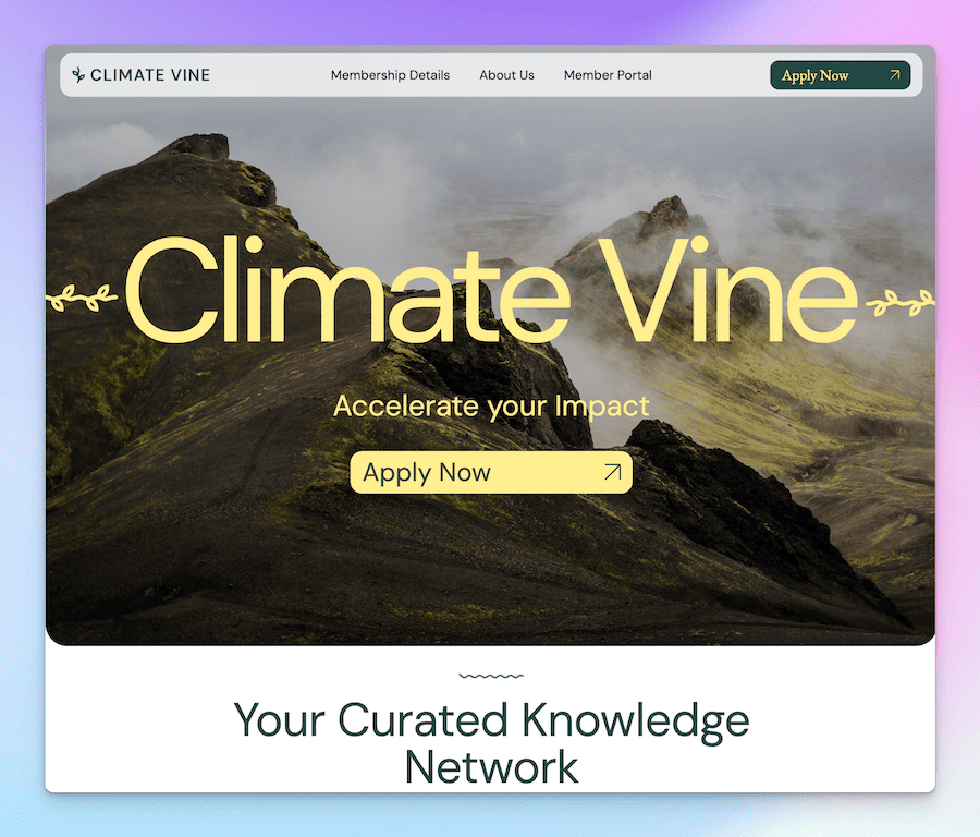 Climate Vine Screenshot